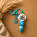 Teacher Life Keychain w/ Flower Charm