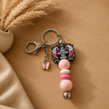 My Book Boyfriend Has Wings Keychain w/ Butterfly Charm