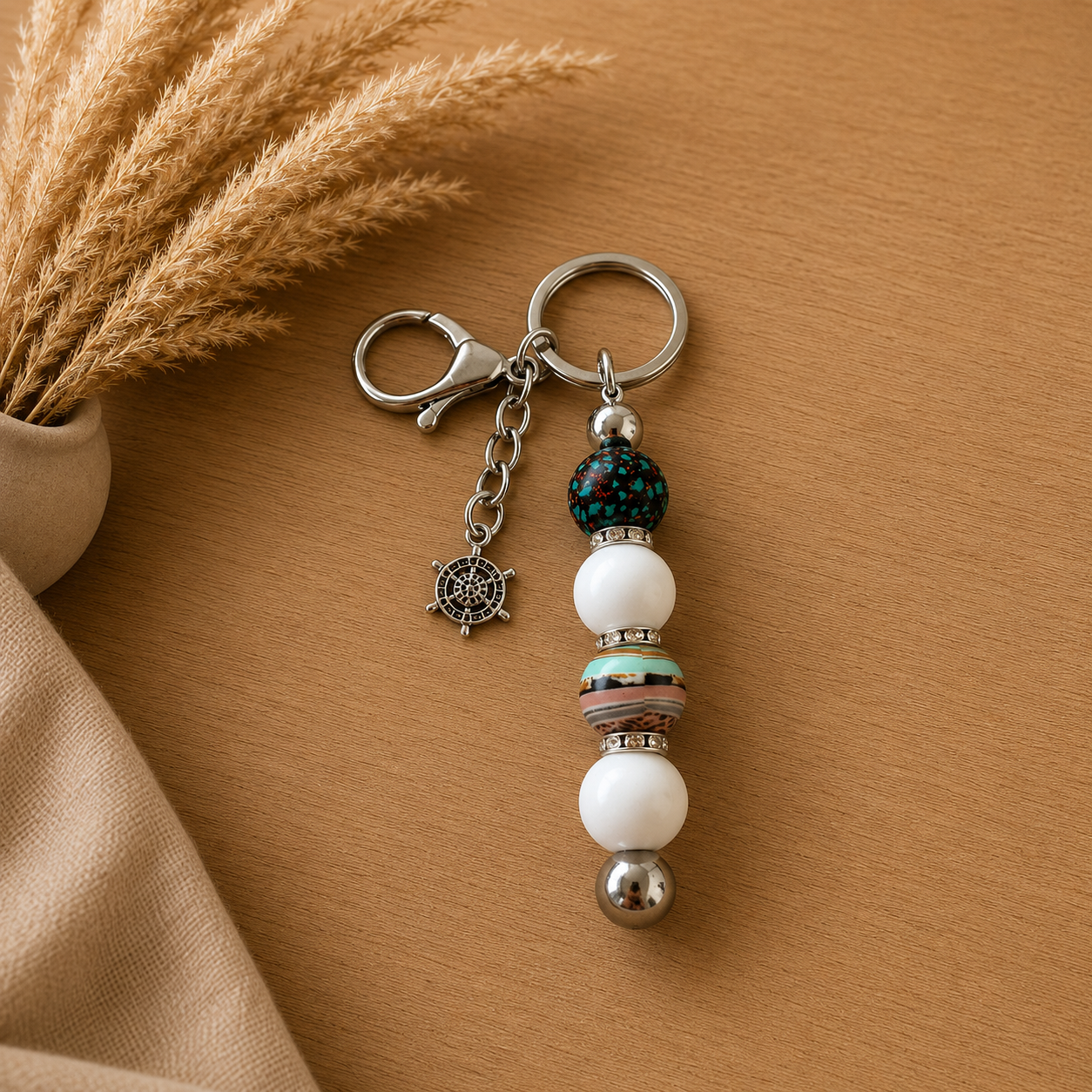 Printed Beaded Bracelet