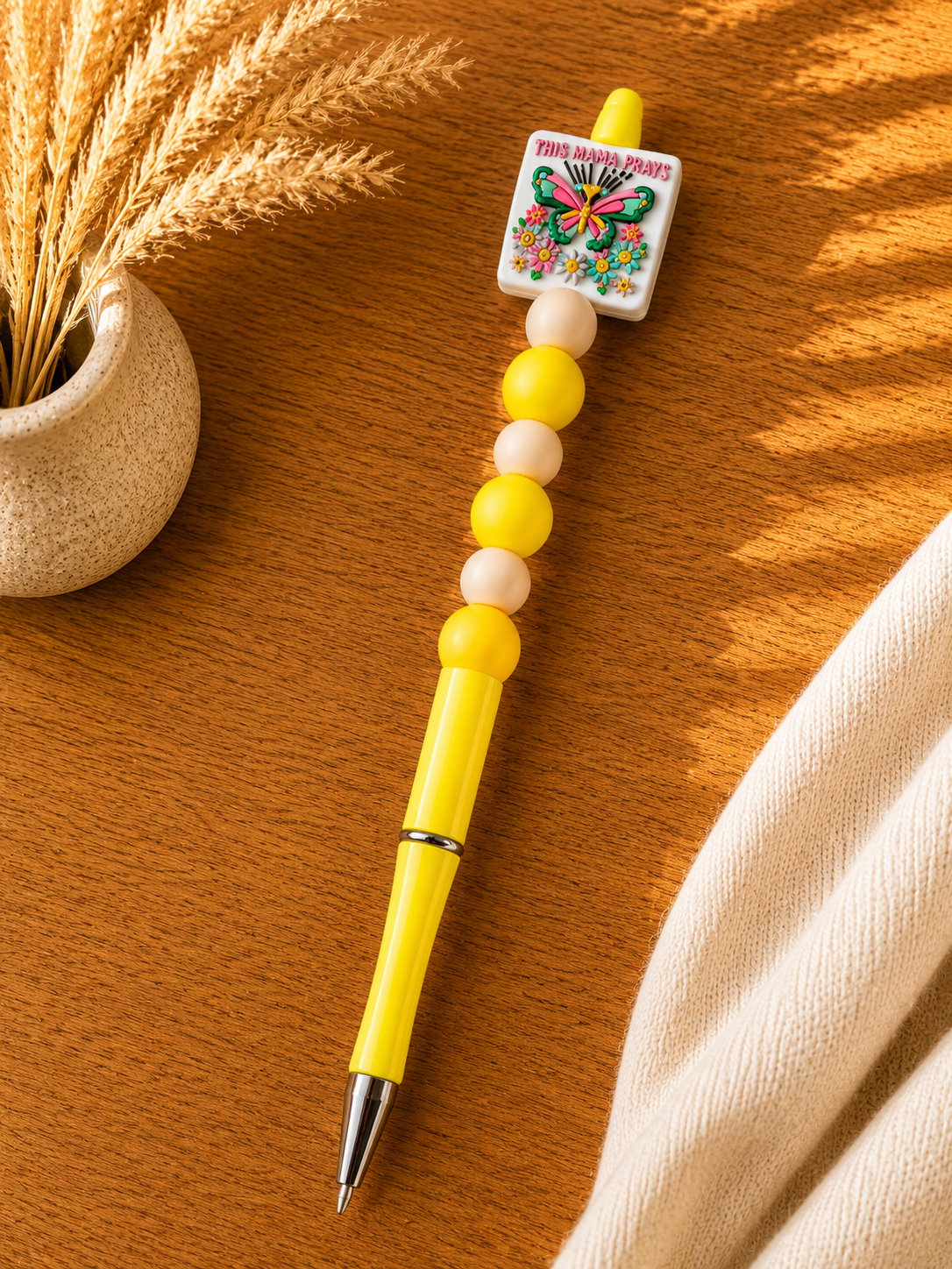Yellow This Mama Prays Pen