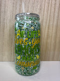 16 oz Pre-Made Acrylic Snow Globe Tumbler
