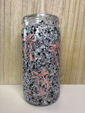 16 oz Pre-Made Acrylic Snow Globe Tumbler