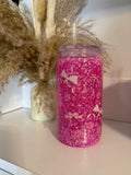 16 oz Pre-Made Acrylic Snow Globe Tumbler